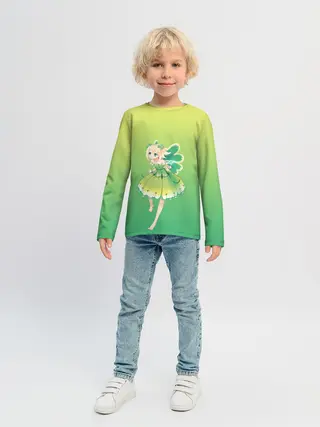 Детский лонгслив / Фея клевера