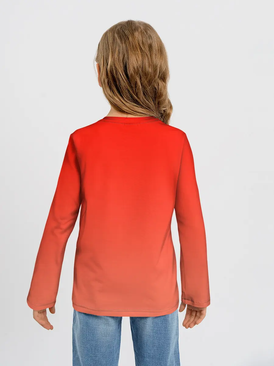 Детский лонгслив / Повар девушка манга