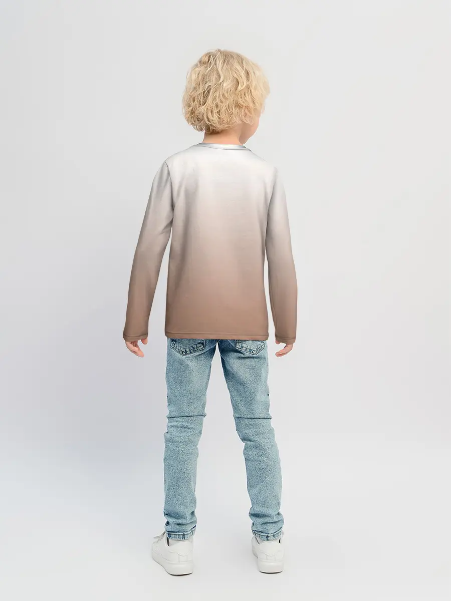 Детский лонгслив / Девочка и белый кот аниме