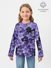 Детский лонгслив / Фиолетовый цвет весны