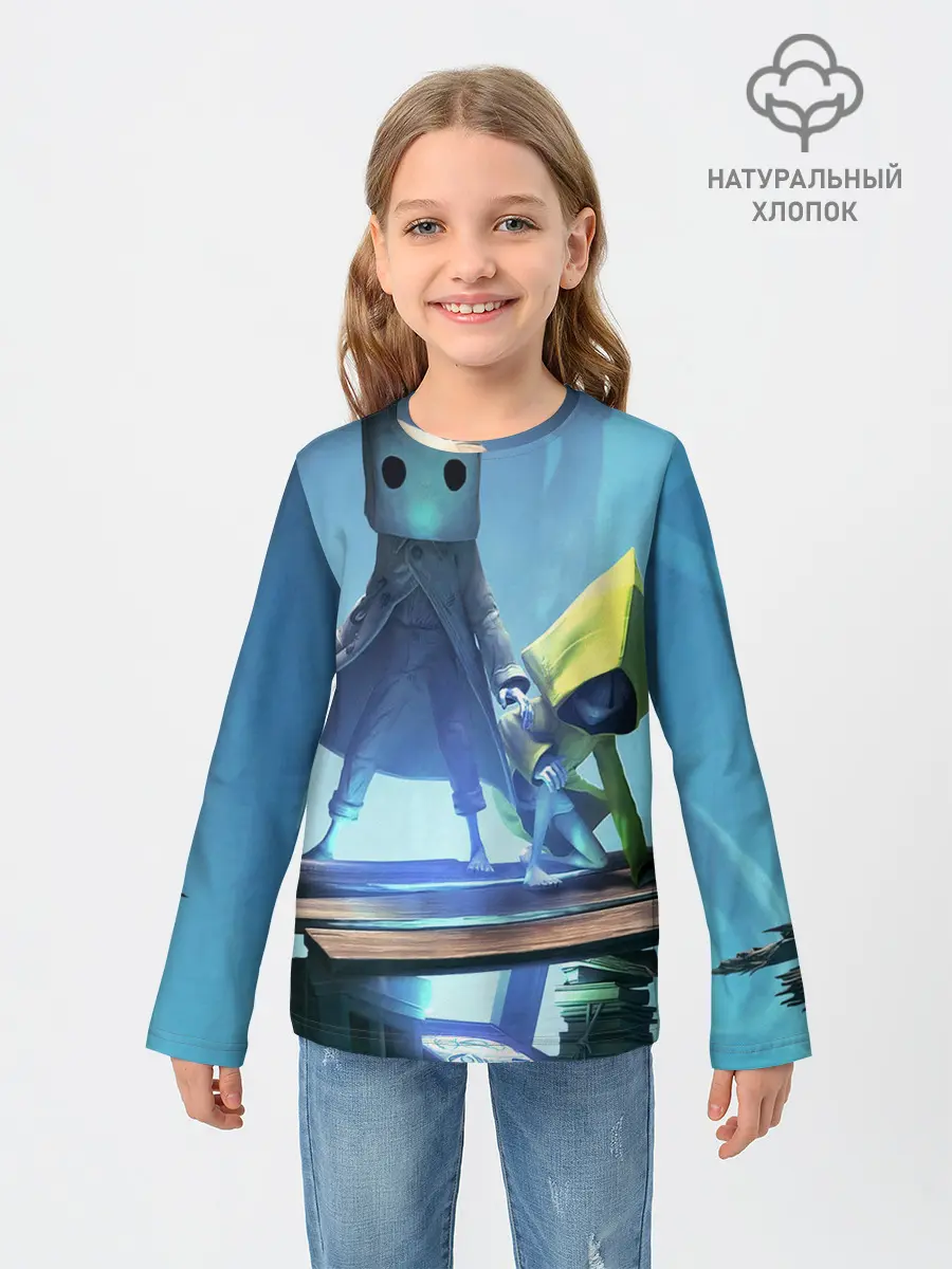 Детский лонгслив / Little Nightmares || арт шестой и моно