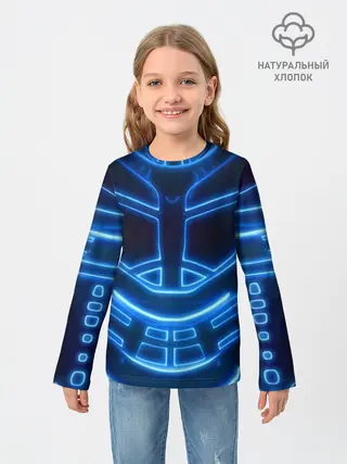 Детский лонгслив / Неоновая броня | Neon Armor