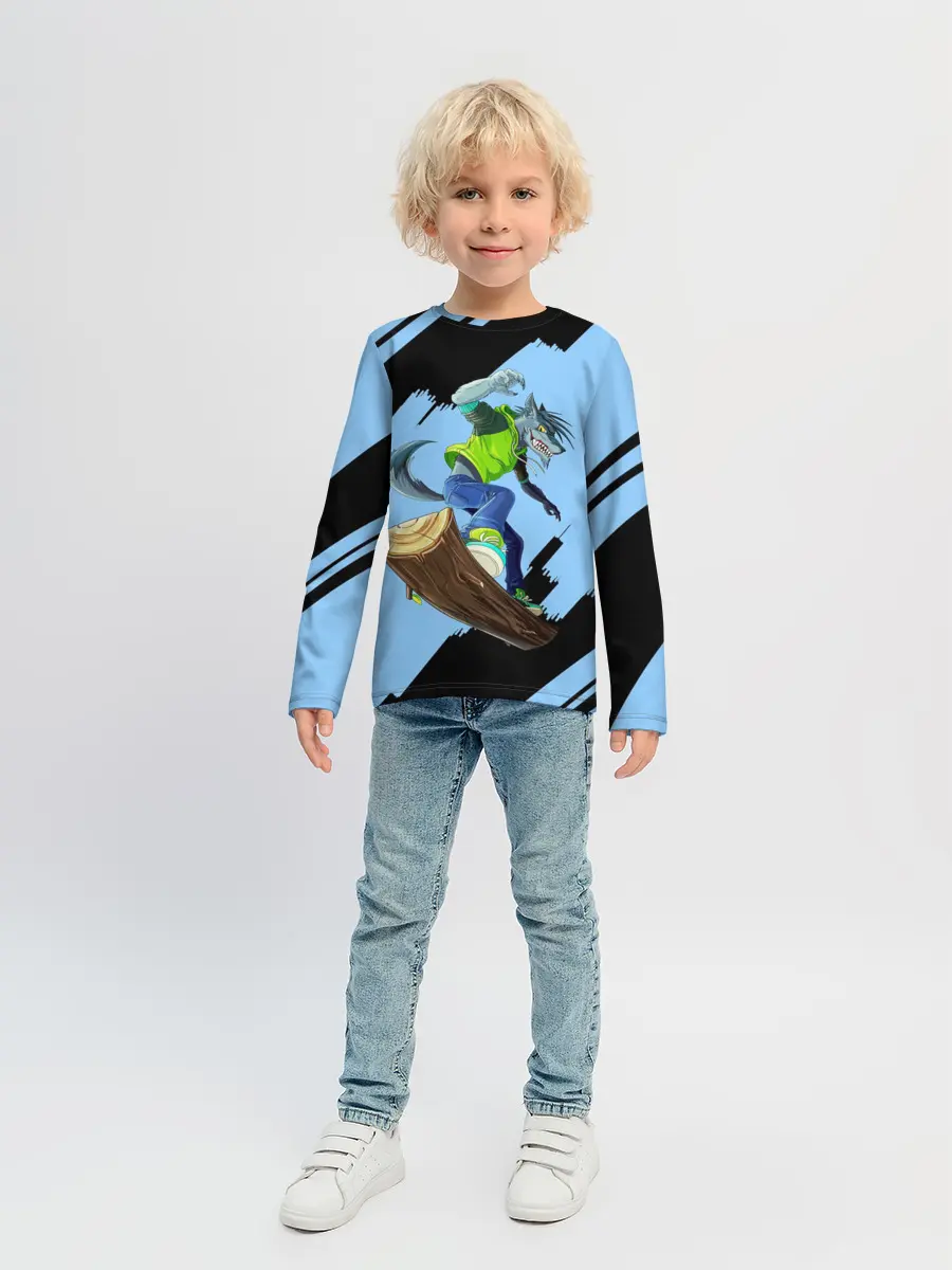 Детский лонгслив / Волк