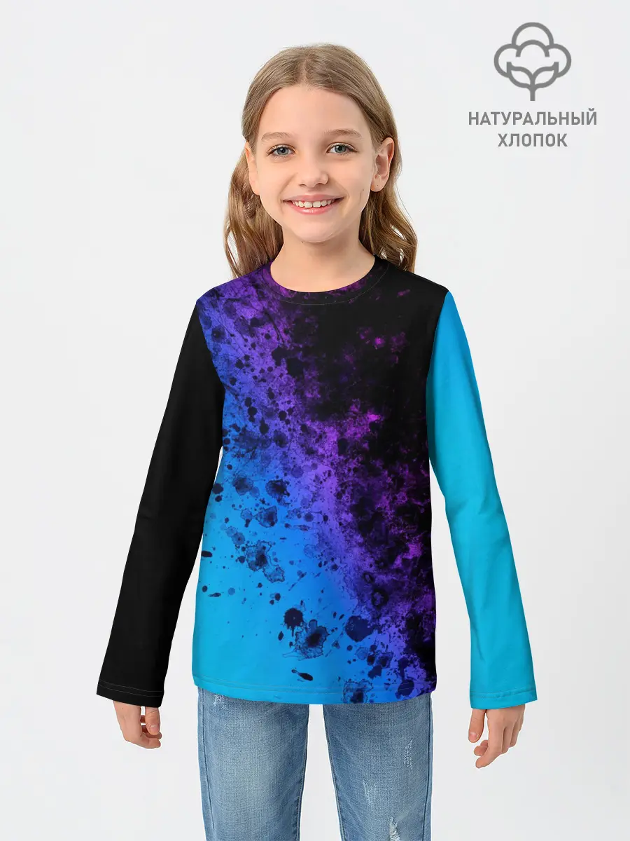 Детский лонгслив / Неоновые Краски