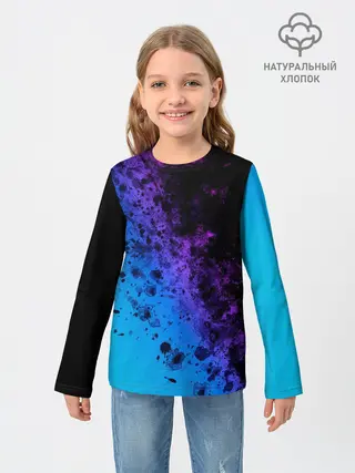 Детский лонгслив / Неоновые Краски