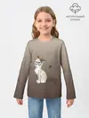 Детский лонгслив / сварливый кот мем нет