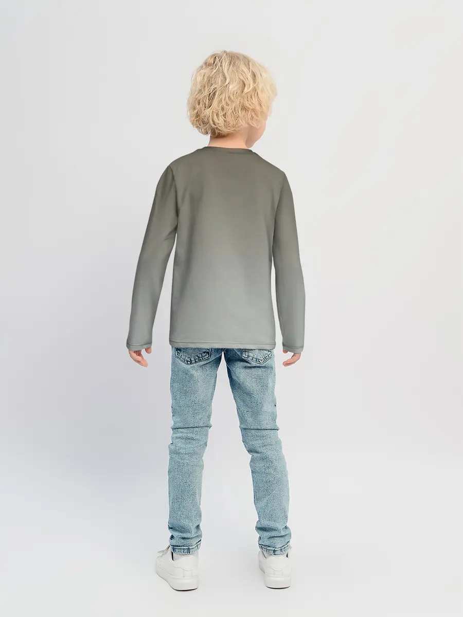 Детский лонгслив / полосатый уличный кот