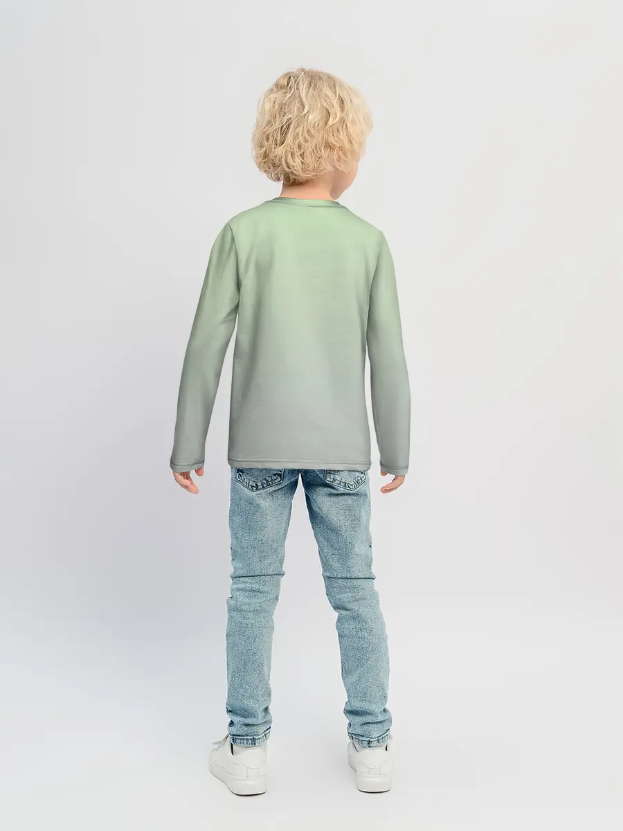 Детский лонгслив / дикий кот оцелот