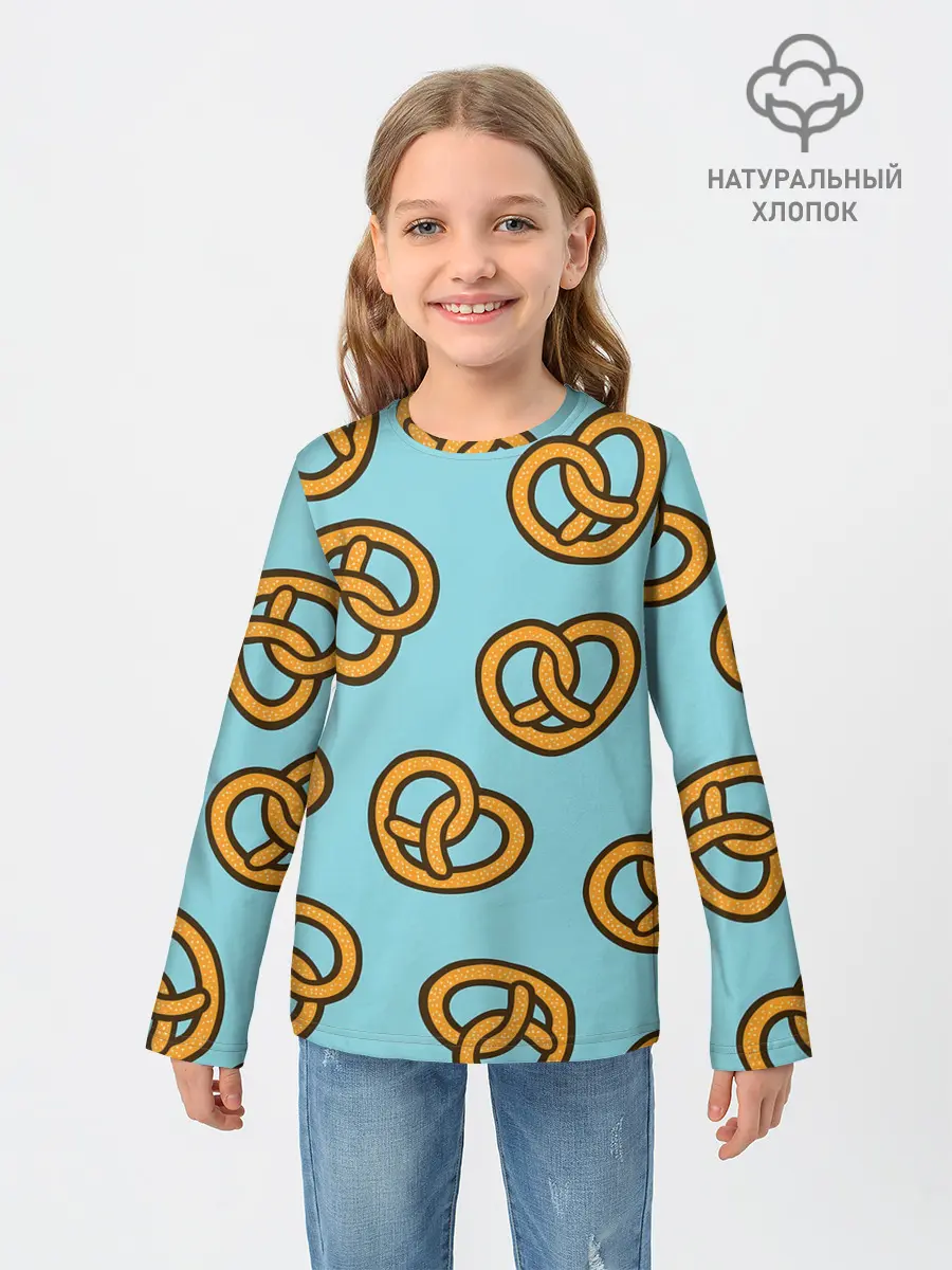 Детский лонгслив / Крендели