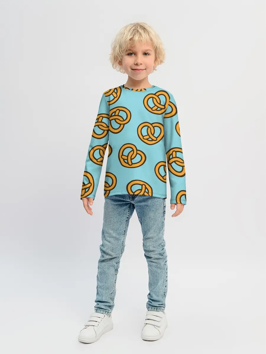 Детский лонгслив / Крендели