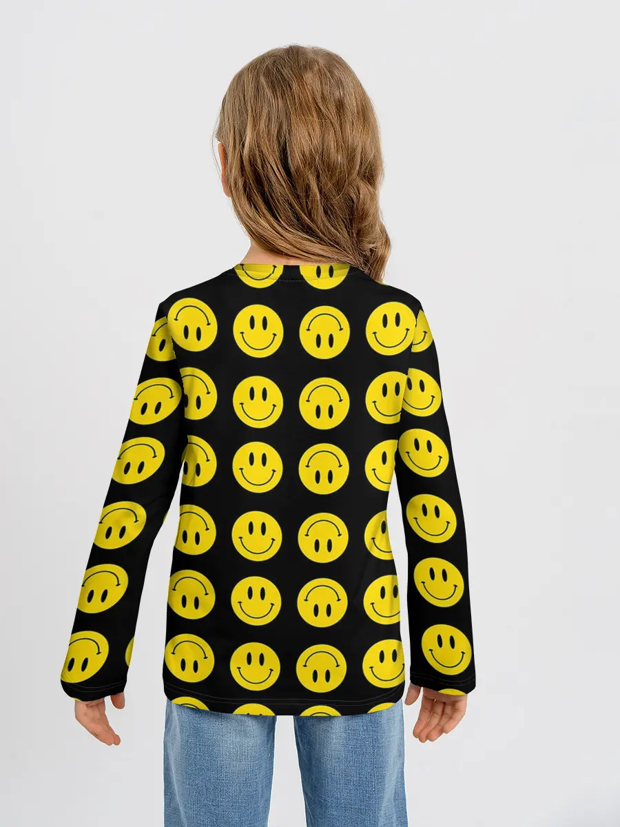 Детский лонгслив / Смайлики