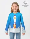 Детский лонгслив / БИТКОИН В КОСМОС