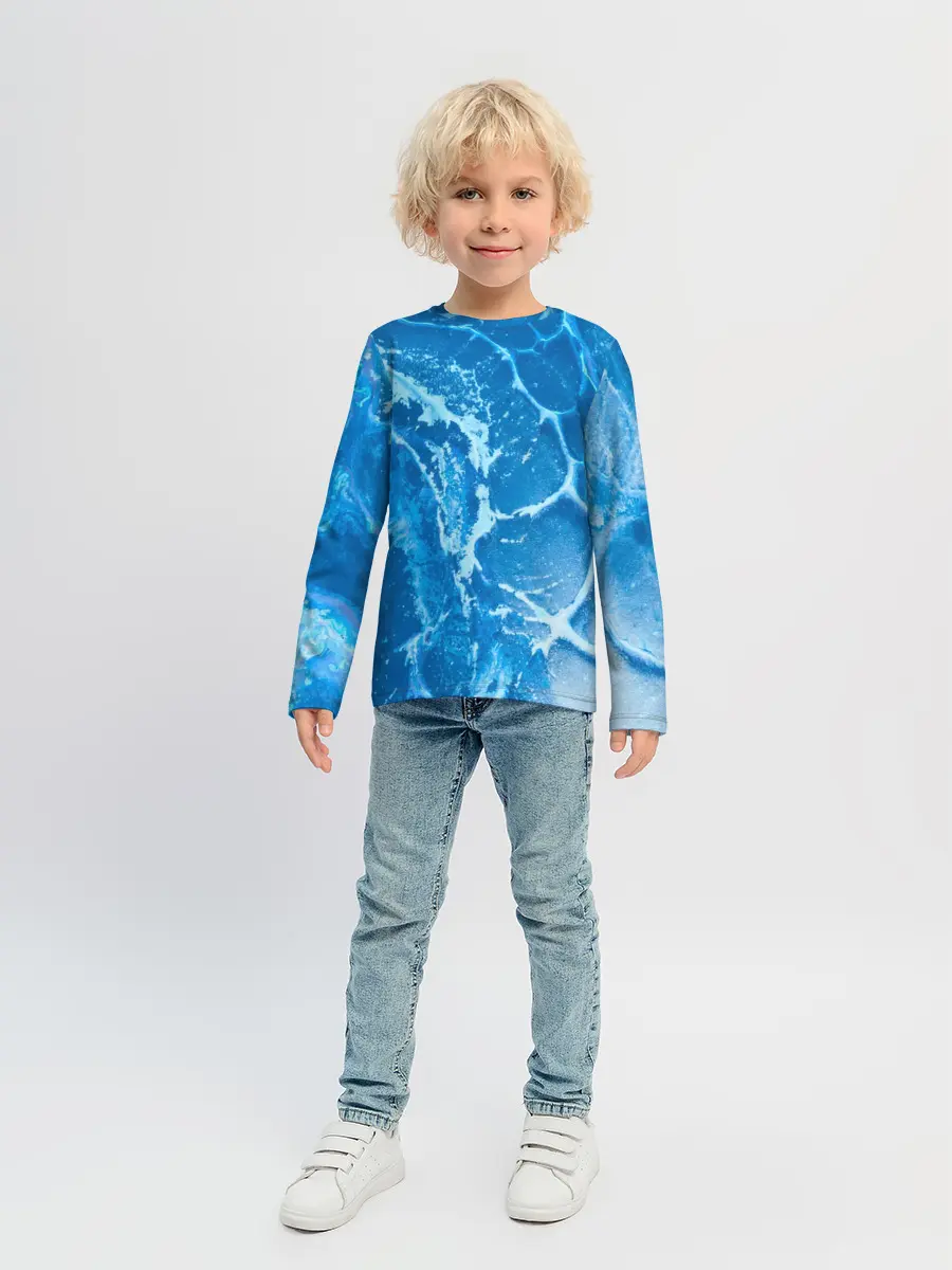 Детский лонгслив / Ледяной