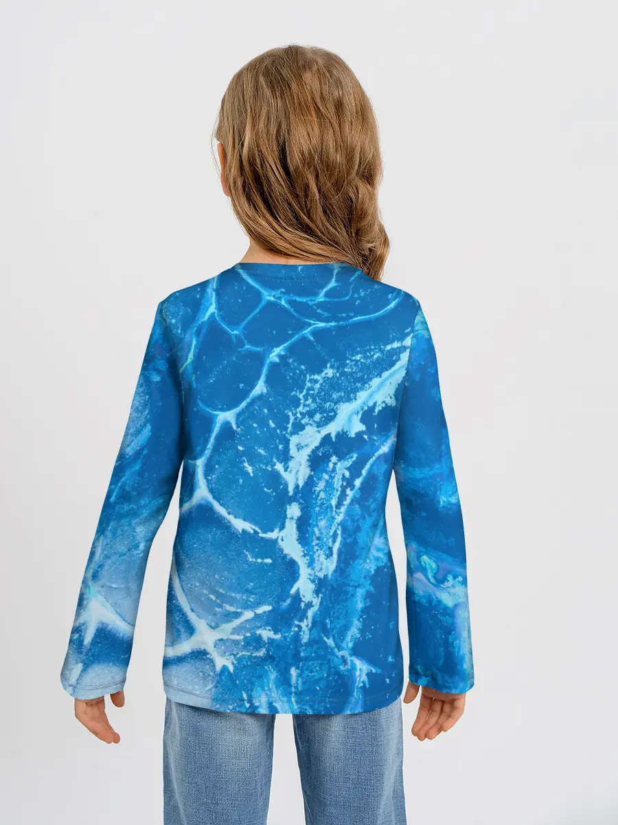 Детский лонгслив / Ледяной