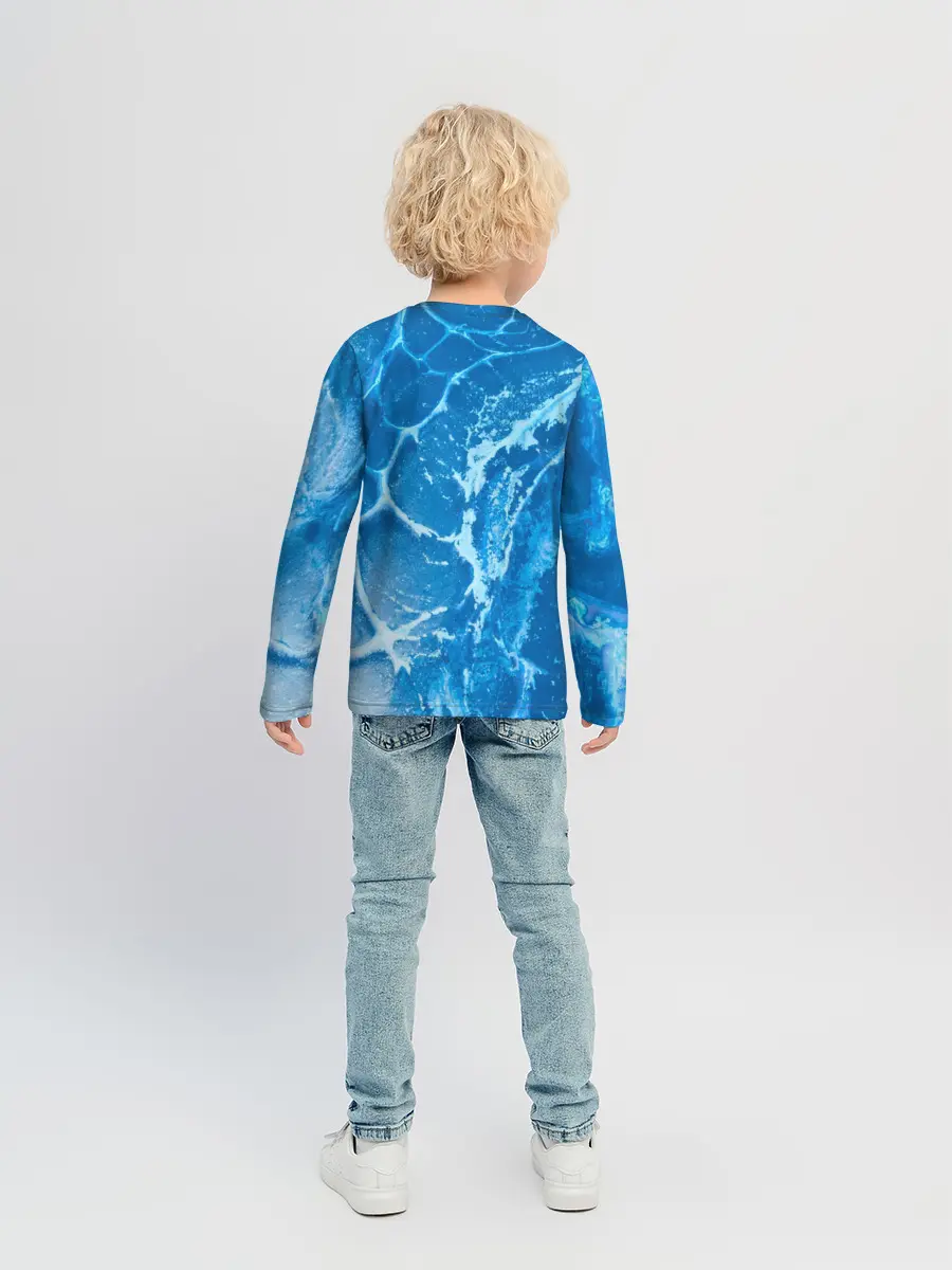 Детский лонгслив / Ледяной