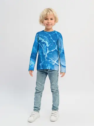 Детский лонгслив / Ледяной
