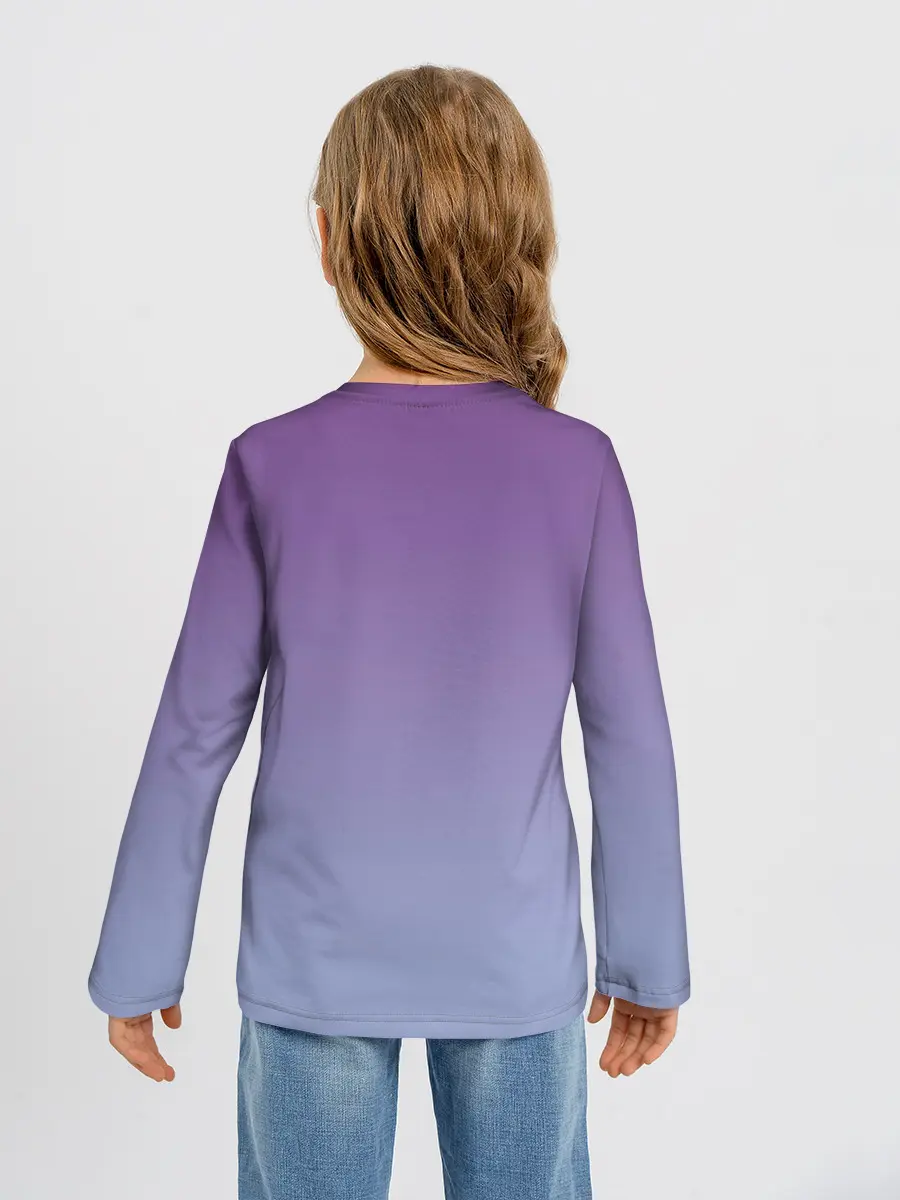 Детский лонгслив / кот звездное небо спит