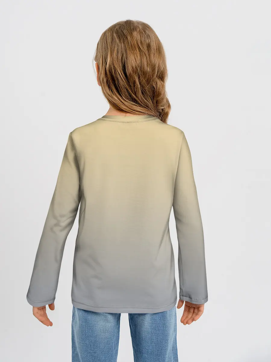 Детский лонгслив / девочка и мышка друзья