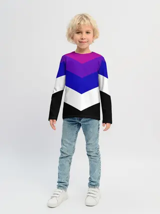 Детский лонгслив / Полосы