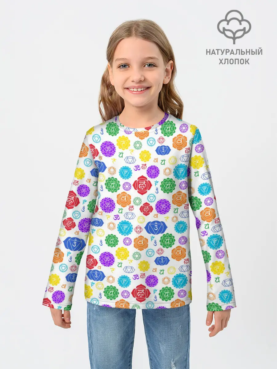 Детский лонгслив / Чакры