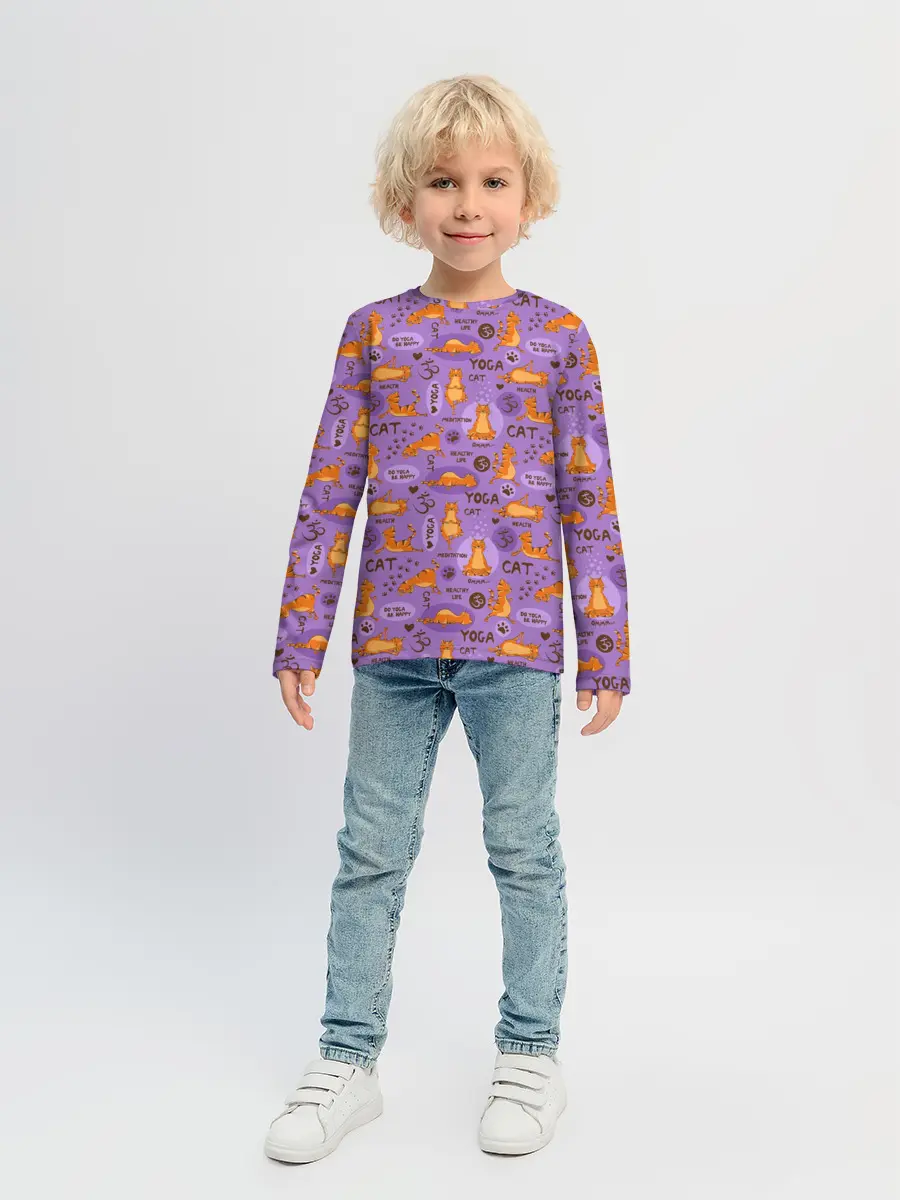 Детский лонгслив / Йога