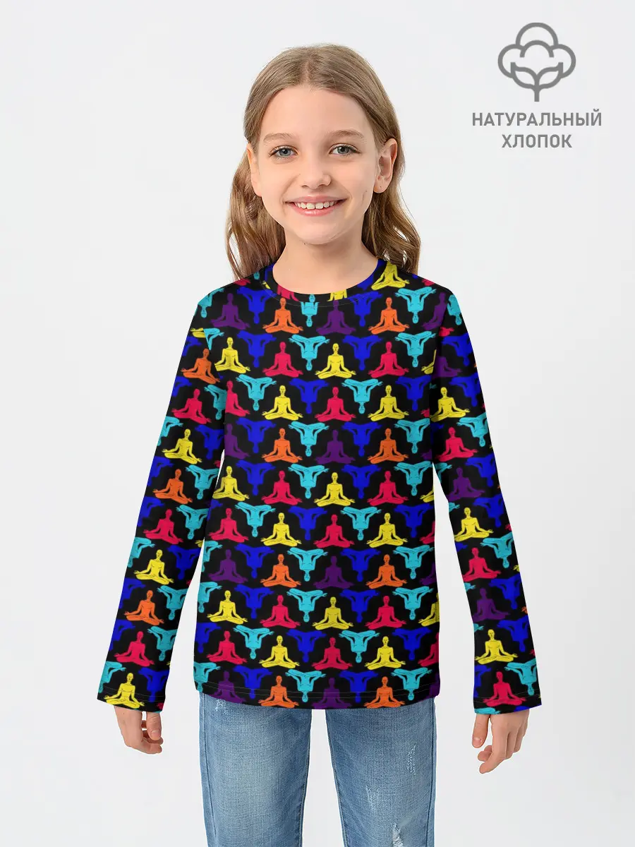 Детский лонгслив / Йога