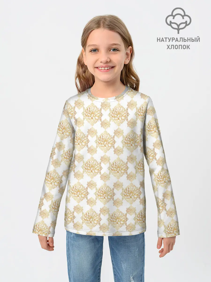 Детский лонгслив / Лотос