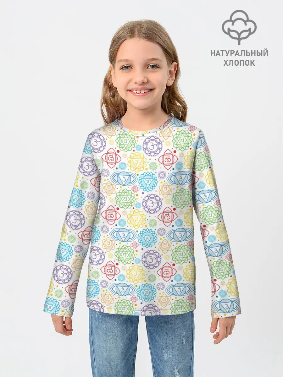 Детский лонгслив / Чакры