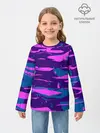 Детский лонгслив / CYBERSTYLE NEON CAMOUFLAGE