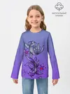 Детский лонгслив / Рыбы и цветы