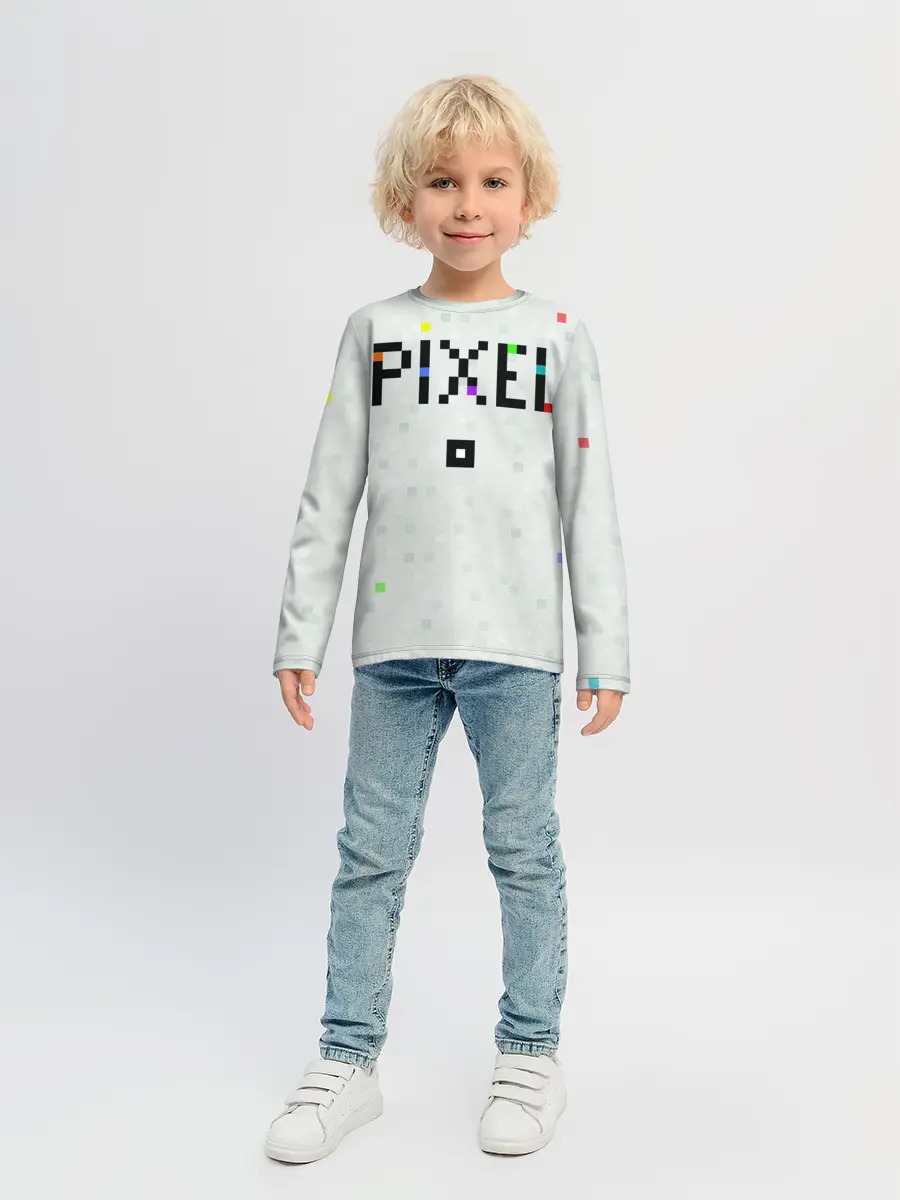 Детский лонгслив / Im a Pixel