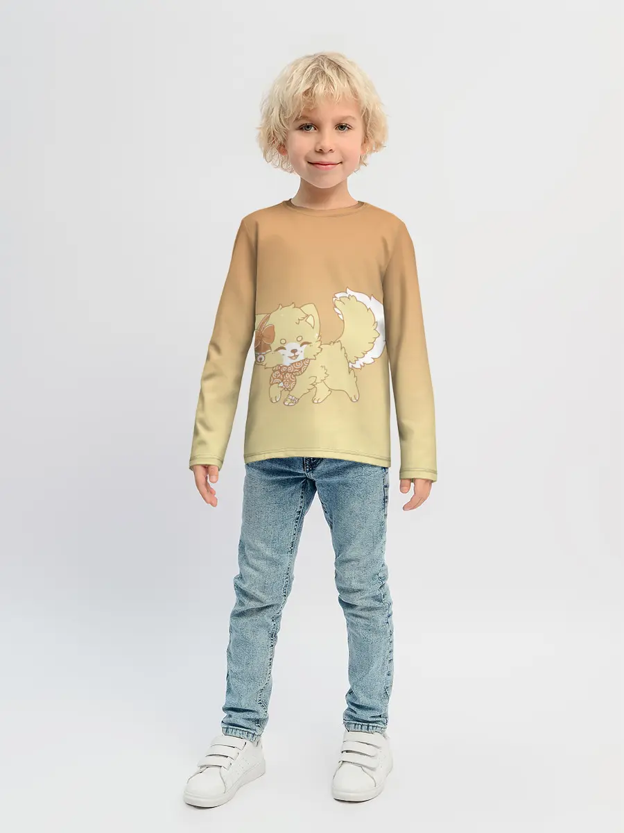 Детский лонгслив / милашный зверек