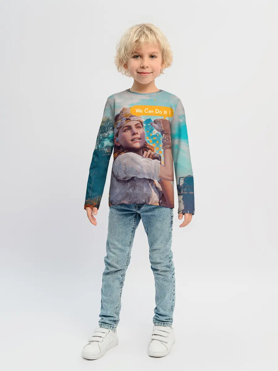 Детский лонгслив / HZD | We Can Do It!