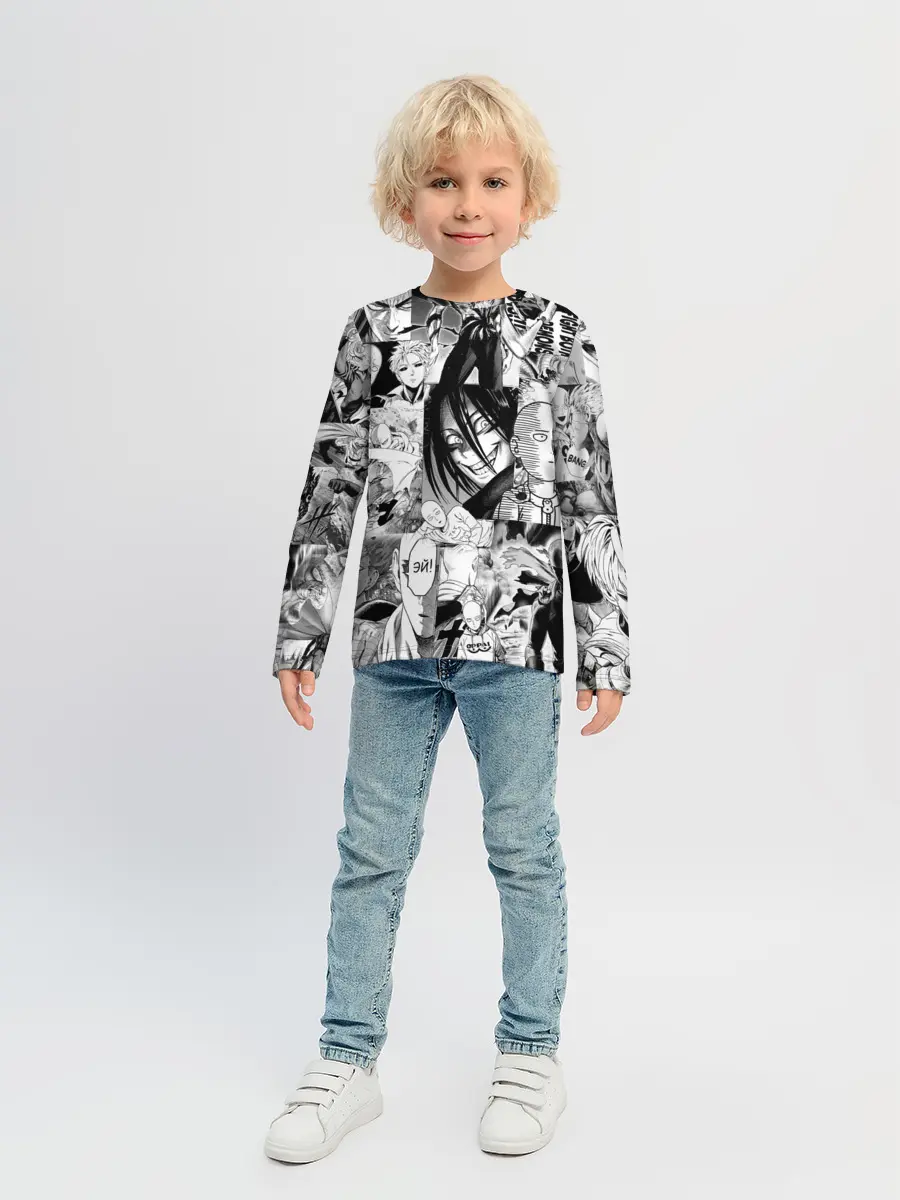 Детский лонгслив / One-Punch Man