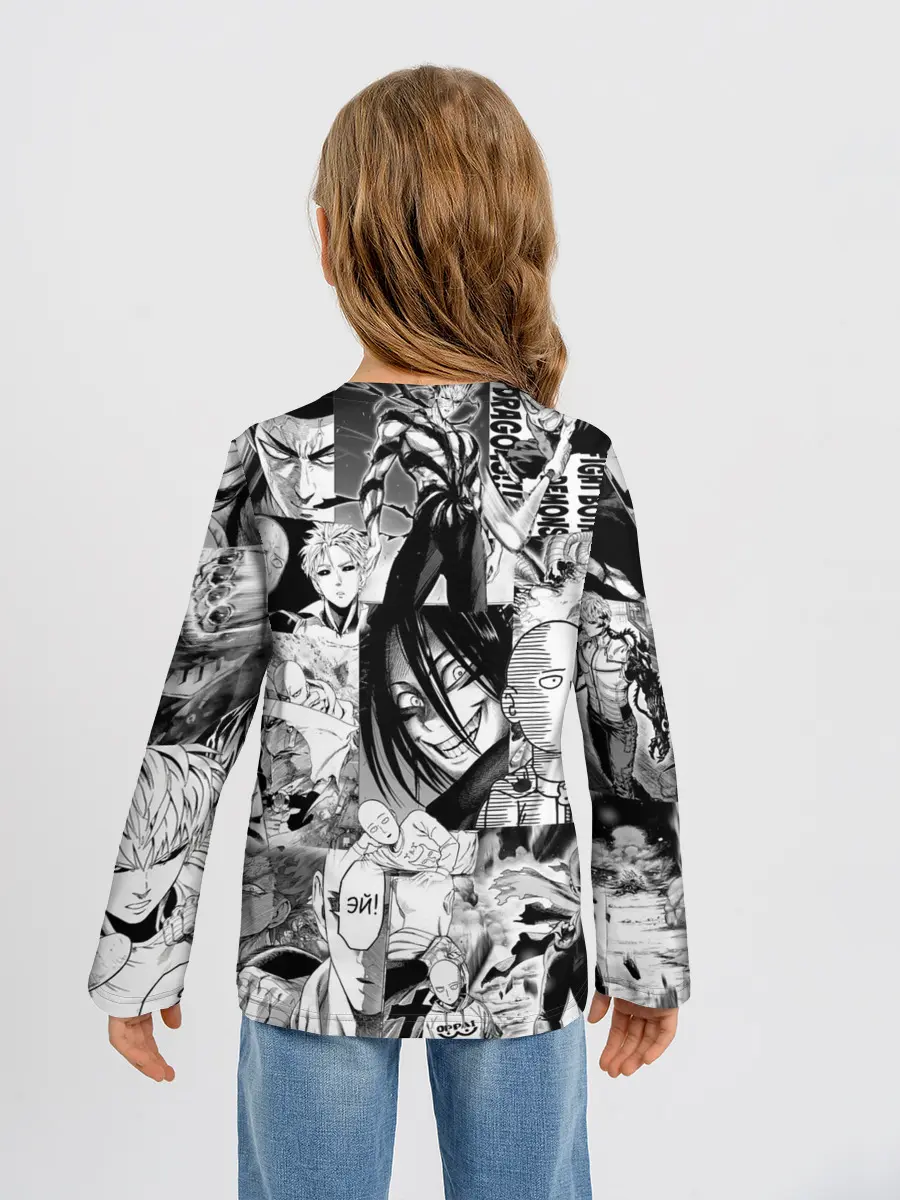 Детский лонгслив / One-Punch Man