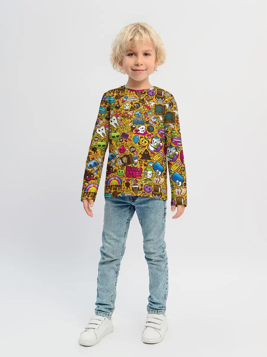 Детский лонгслив / RETRO MIX