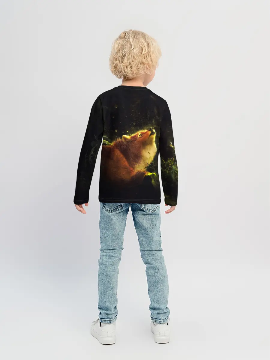 Детский лонгслив / Лисица