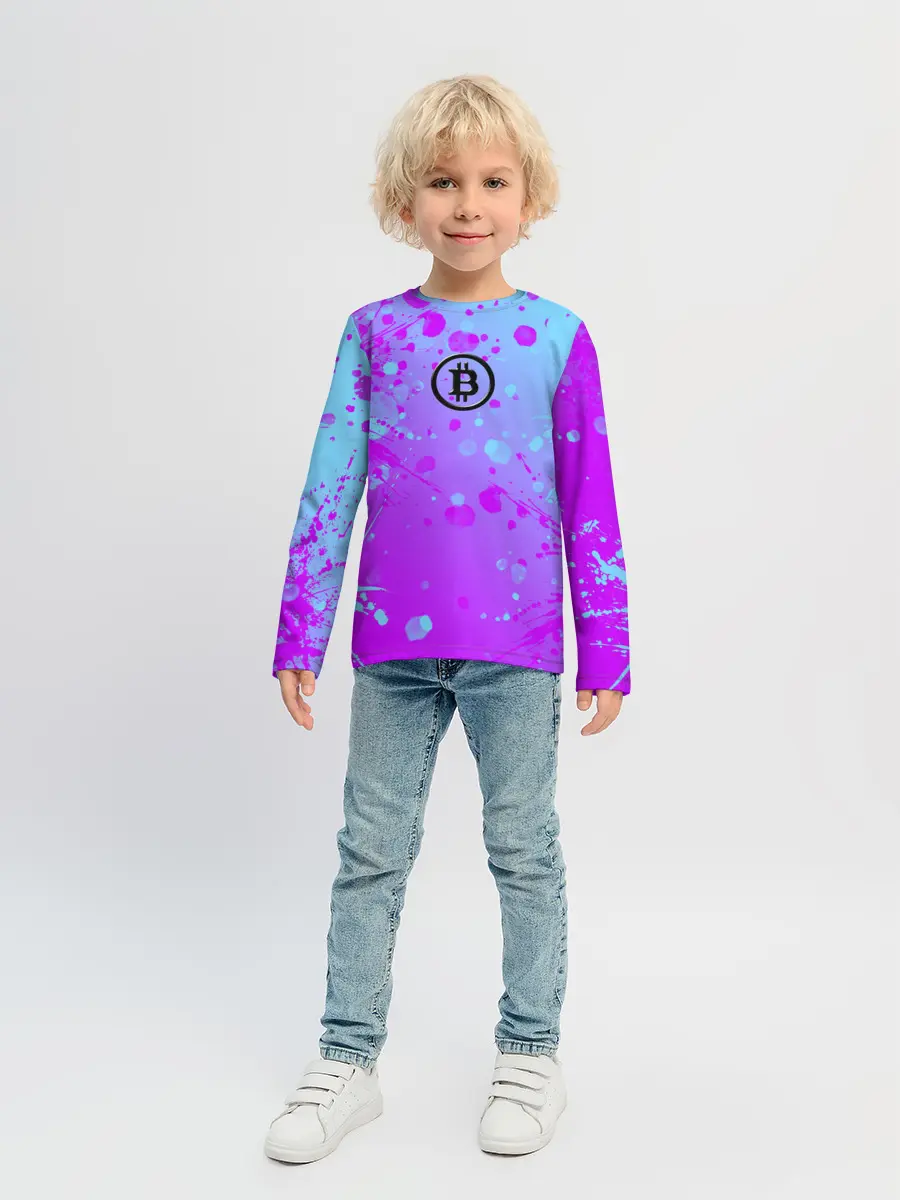 Детский лонгслив / Bitcoin