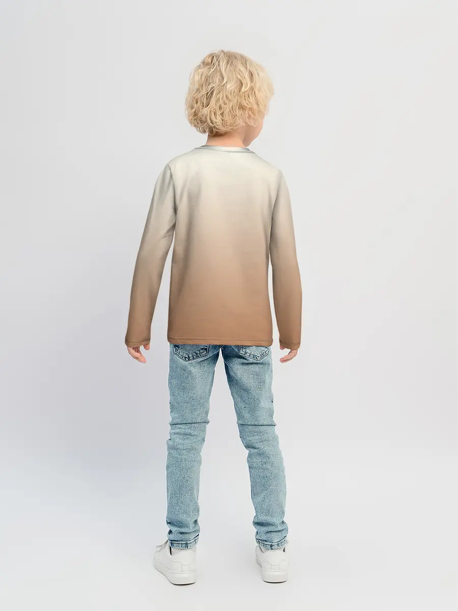 Детский лонгслив / Лисица рисунок