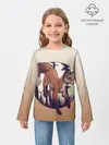 Детский лонгслив / Лисица рисунок