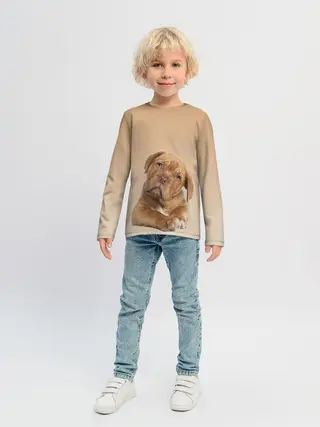 Детский лонгслив / питбуль