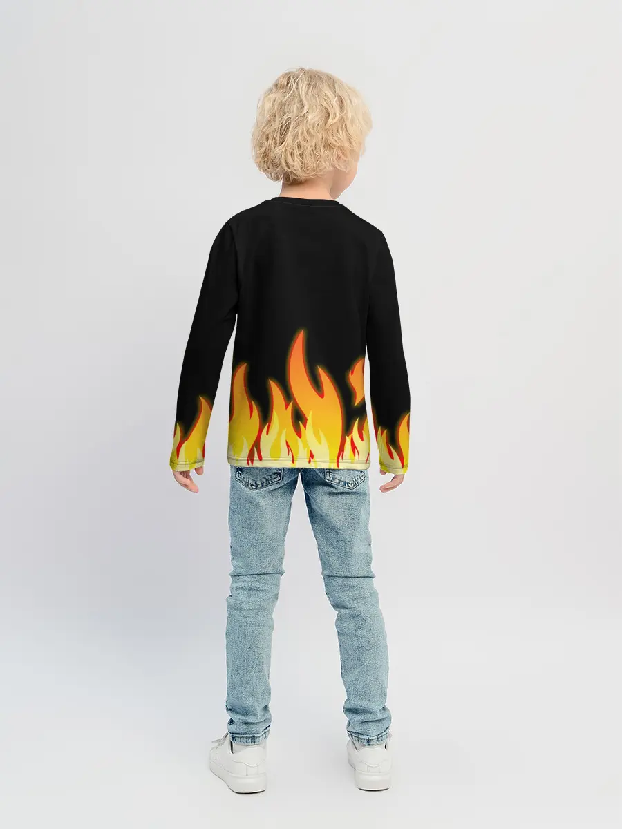 Детский лонгслив / VALHEIM косплей с бородой