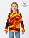 Детский лонгслив / ОГНЕННЫЕ ВОЛНЫ | FIRE STRIPES