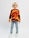 Детский лонгслив / ОГНЕННЫЕ ВОЛНЫ | FIRE STRIPES
