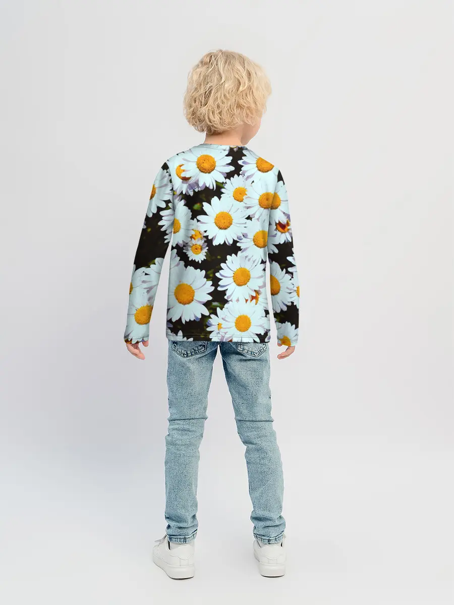 Детский лонгслив / Ромашки