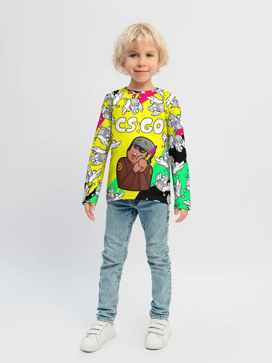 Детский лонгслив / CS GO CHICKEN