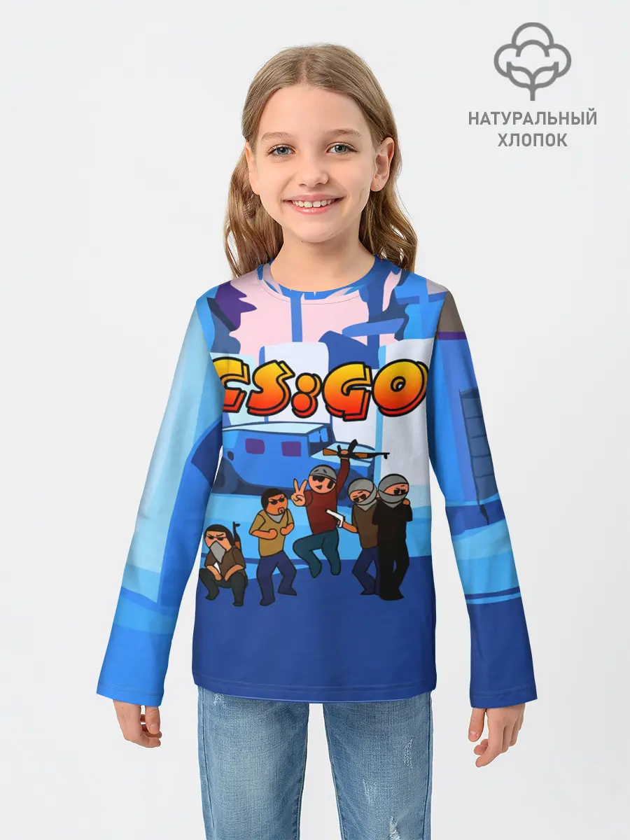 Детский лонгслив / CS GO МУЛЬТФИЛЬМ