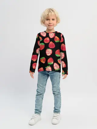 Детский лонгслив / Клубничка