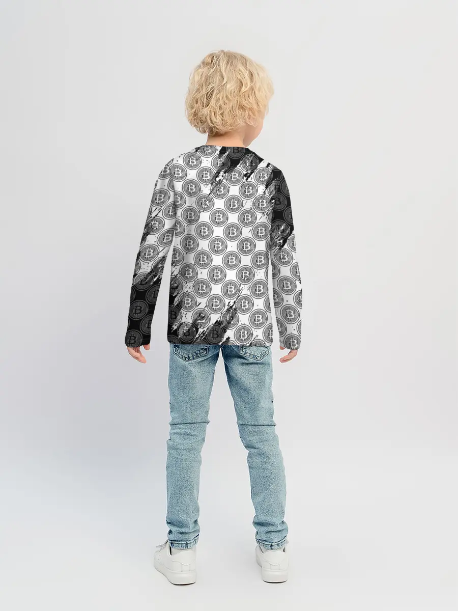 Детский лонгслив / Bitcoin