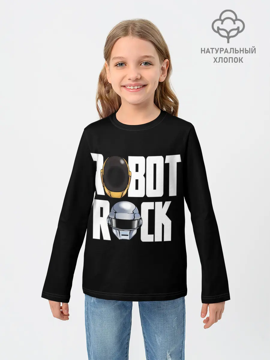 Детский лонгслив / Robot Rock